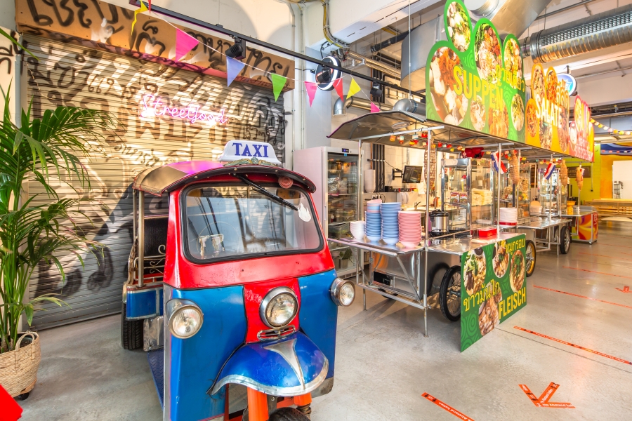 Thailändisches Streetfoodrestaurant